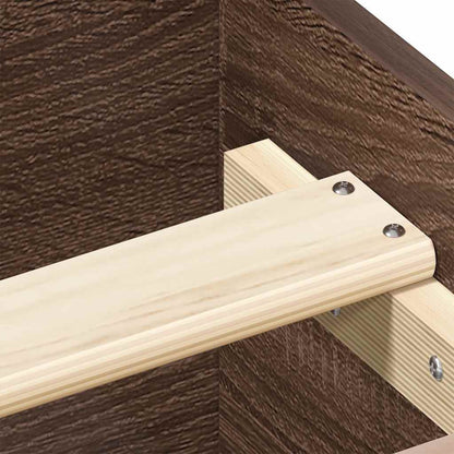 Giroletto con Testiera e Pediera Rovere Marrone 140x200 cm - homemem39