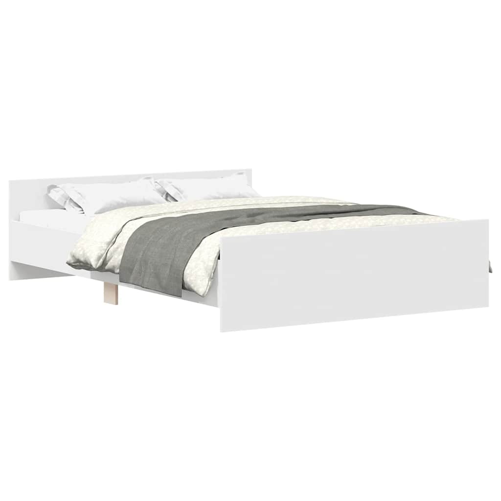 Giroletto con Testiera e Pediera Bianco 150x200 cm | homemem39