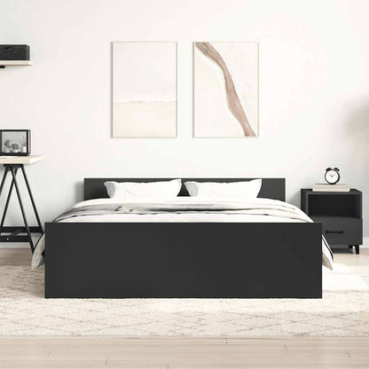 Giroletto con Testiera e Pediera Nero 150x200 cm | homemem39