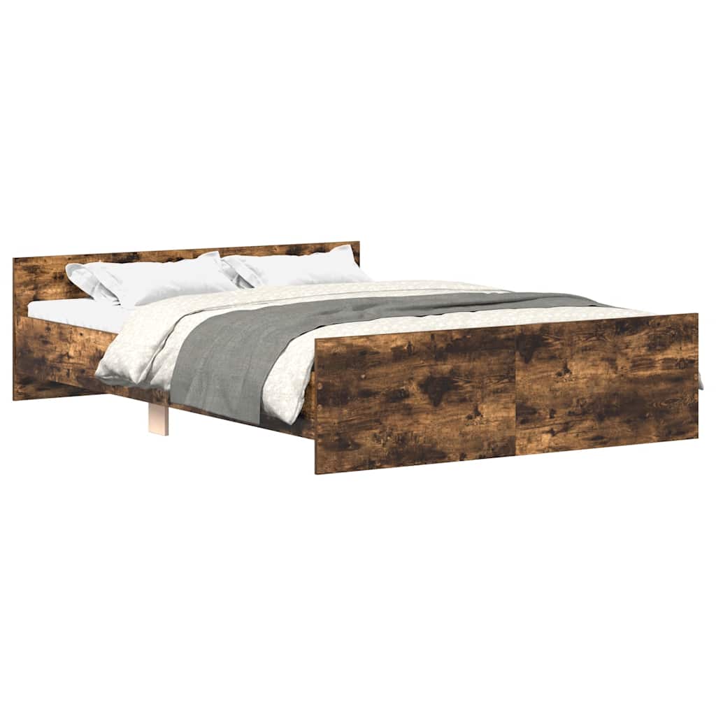 Giroletto con Testiera e Pediera Rovere Fumo 150x200 cm