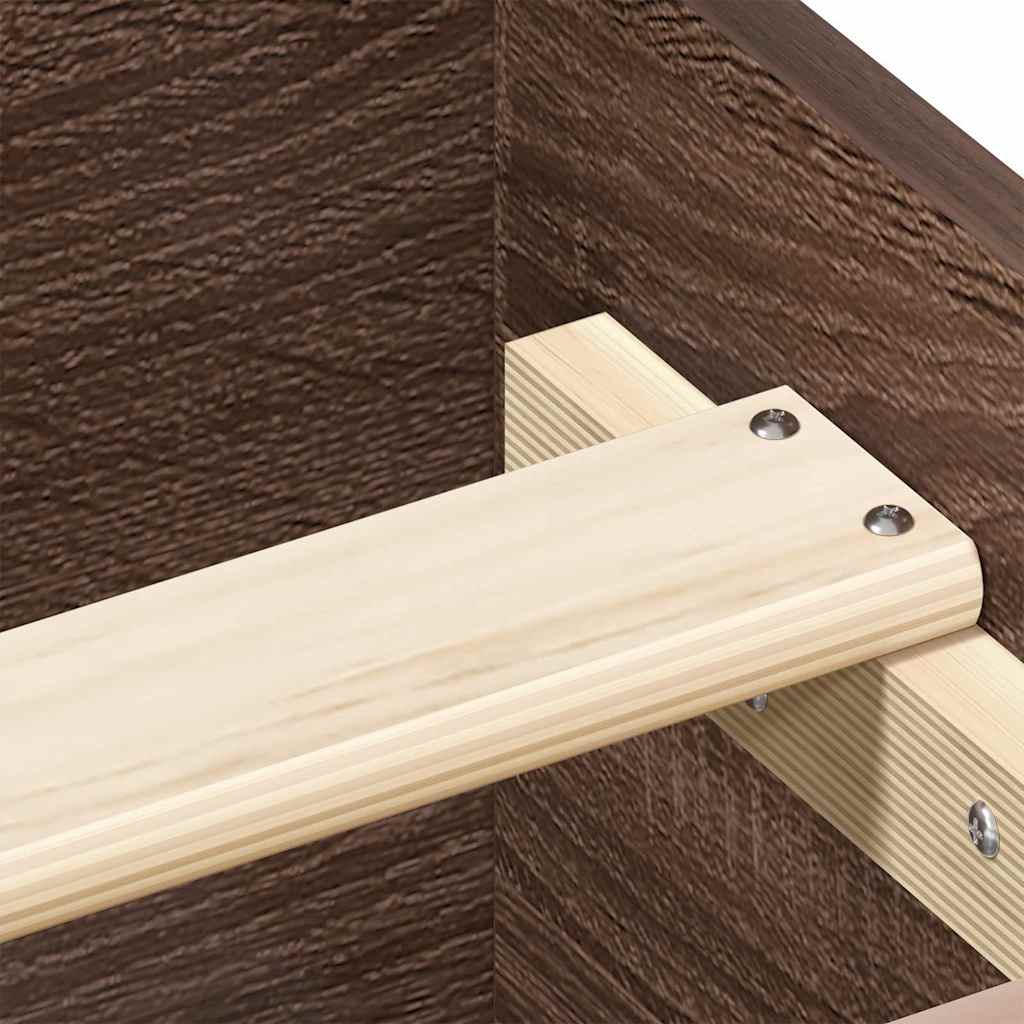 Giroletto con Testiera e Pediera Rovere Marrone 150x200 cm - homemem39