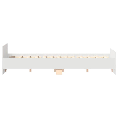 Giroletto con Testiera e Pediera Bianco 160x200 cm | homemem39