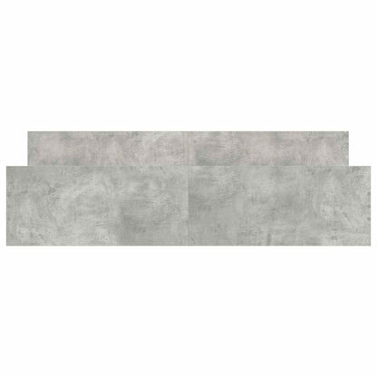Giroletto con Testiera e Pediera Grigio Cemento 160x200 cm | homemem39