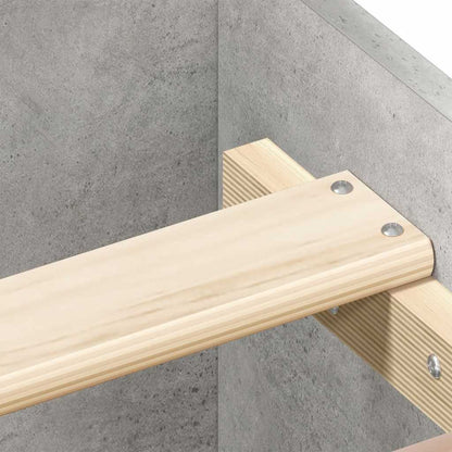 Giroletto con Testiera e Pediera Grigio Cemento 160x200 cm | homemem39