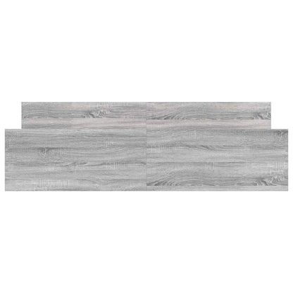 Giroletto con Testiera e Pediera Grigio Sonoma 160x200 cm