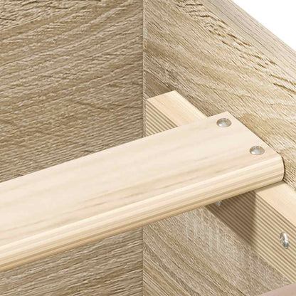 Giroletto con Testiera e Pediera Rovere Sonoma 180x200 cm