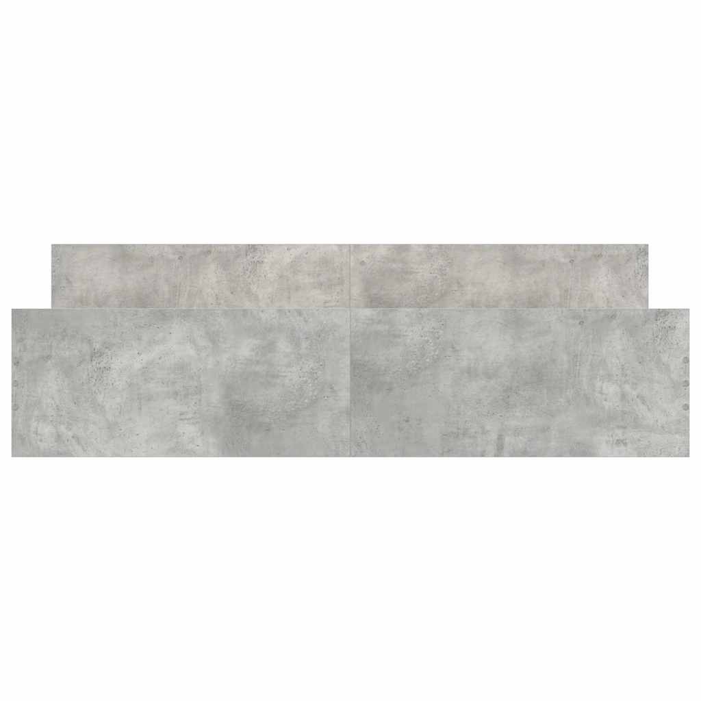 Giroletto con Testiera e Pediera Grigio Cemento 180x200 cm | homemem39