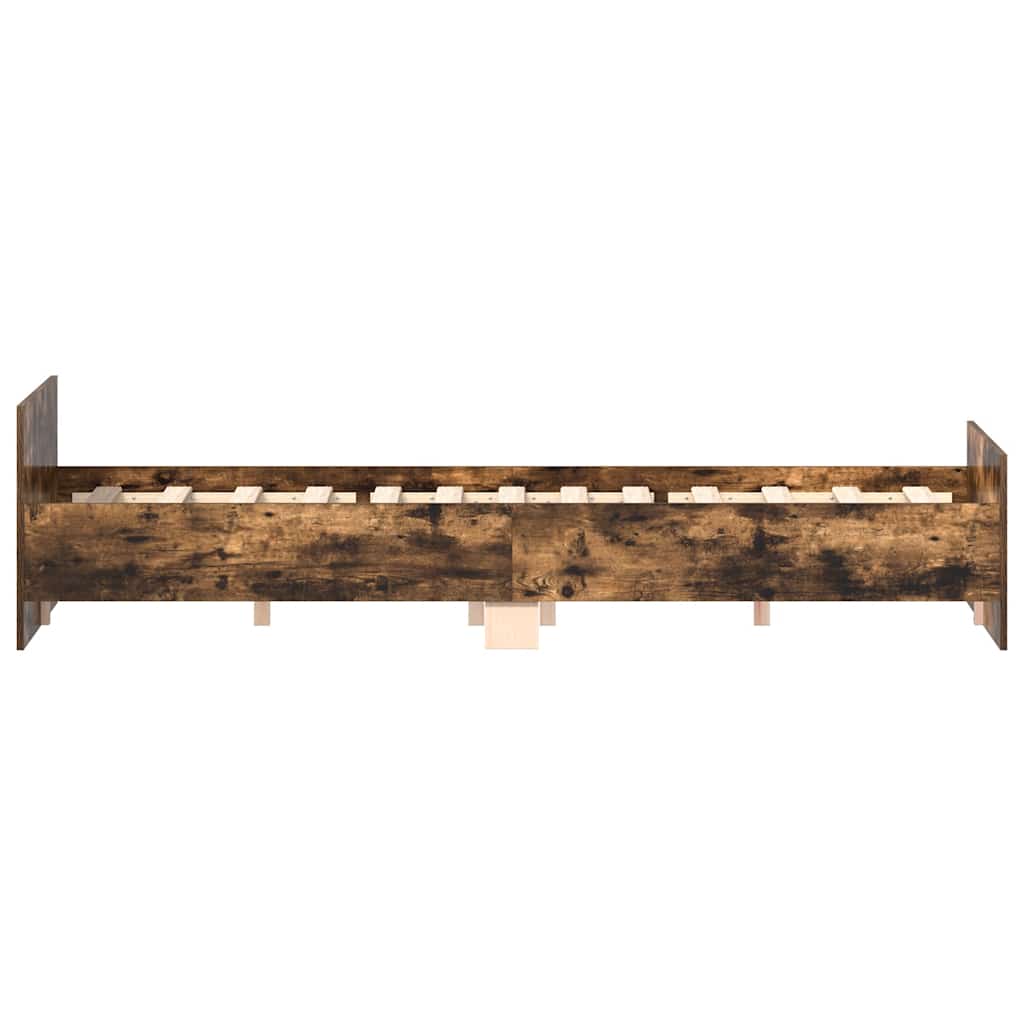 Giroletto con Testiera e Pediera Rovere Fumo 120x190 cm | homemem39