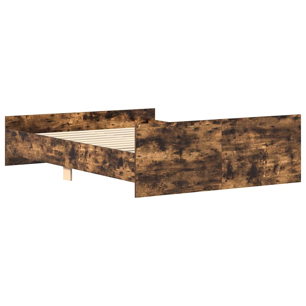 Giroletto con Testiera e Pediera Rovere Fumo 120x190 cm | homemem39