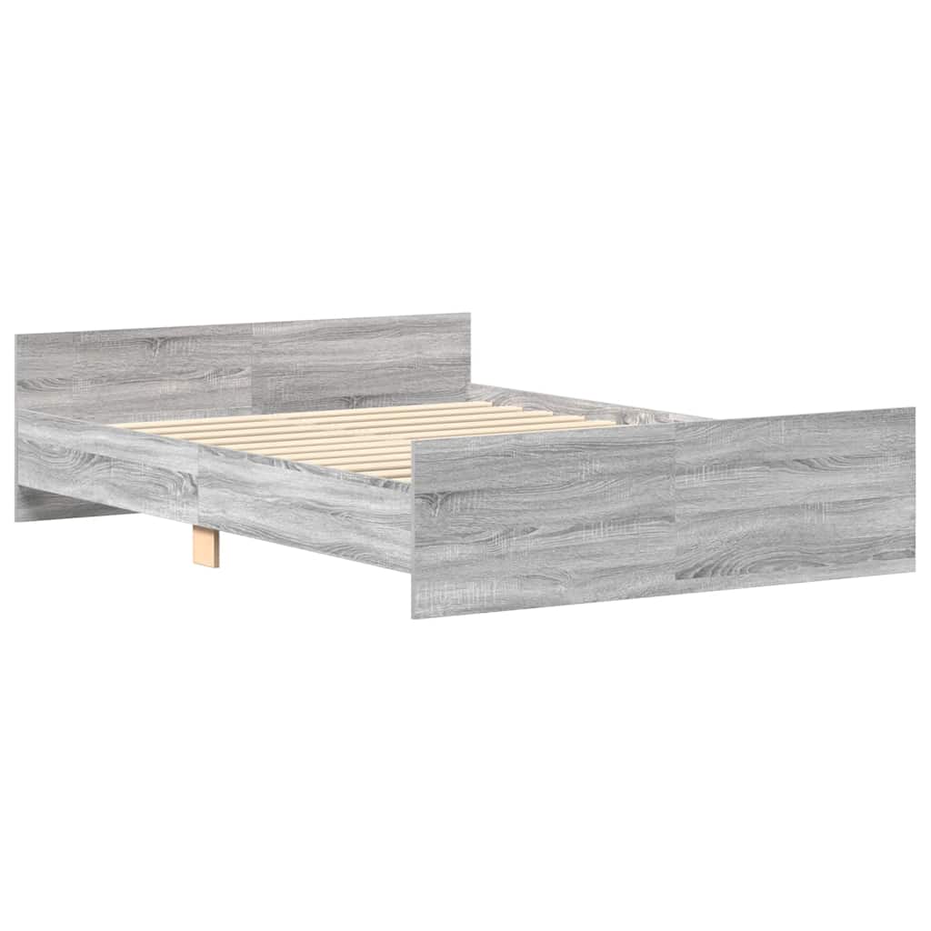 Giroletto con Testiera e Pediera Grigio Sonoma 120x190 cm | homemem39
