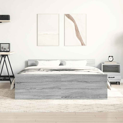 Giroletto con Testiera e Pediera Grigio Sonoma 120x190 cm | homemem39