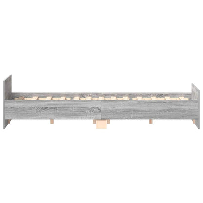 Giroletto con Testiera e Pediera Grigio Sonoma 120x190 cm | homemem39