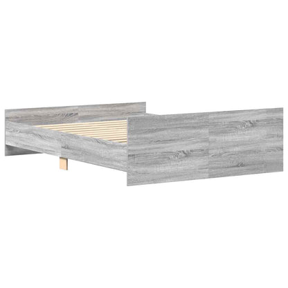 Giroletto con Testiera e Pediera Grigio Sonoma 120x190 cm | homemem39