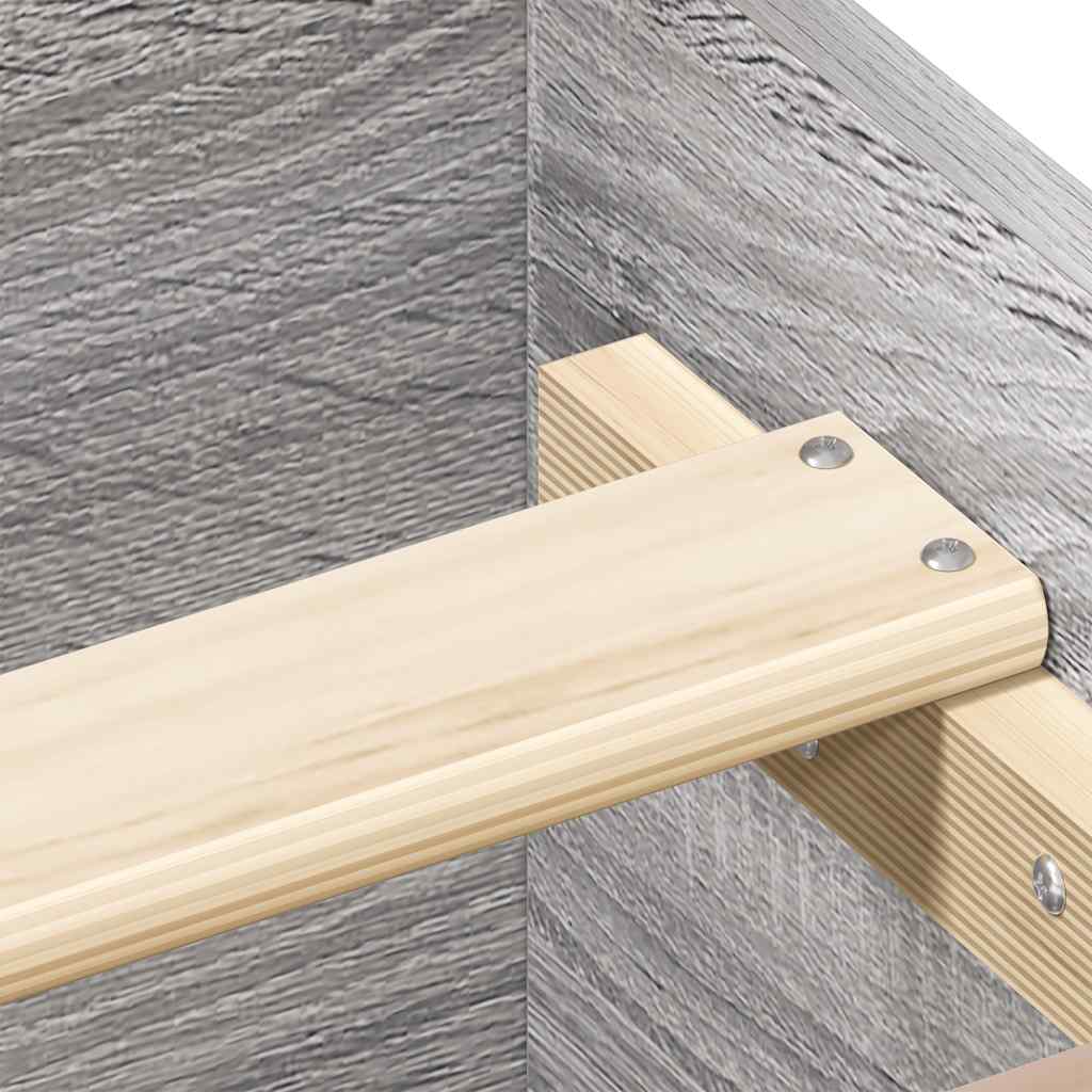 Giroletto con Testiera e Pediera Grigio Sonoma 120x190 cm | homemem39