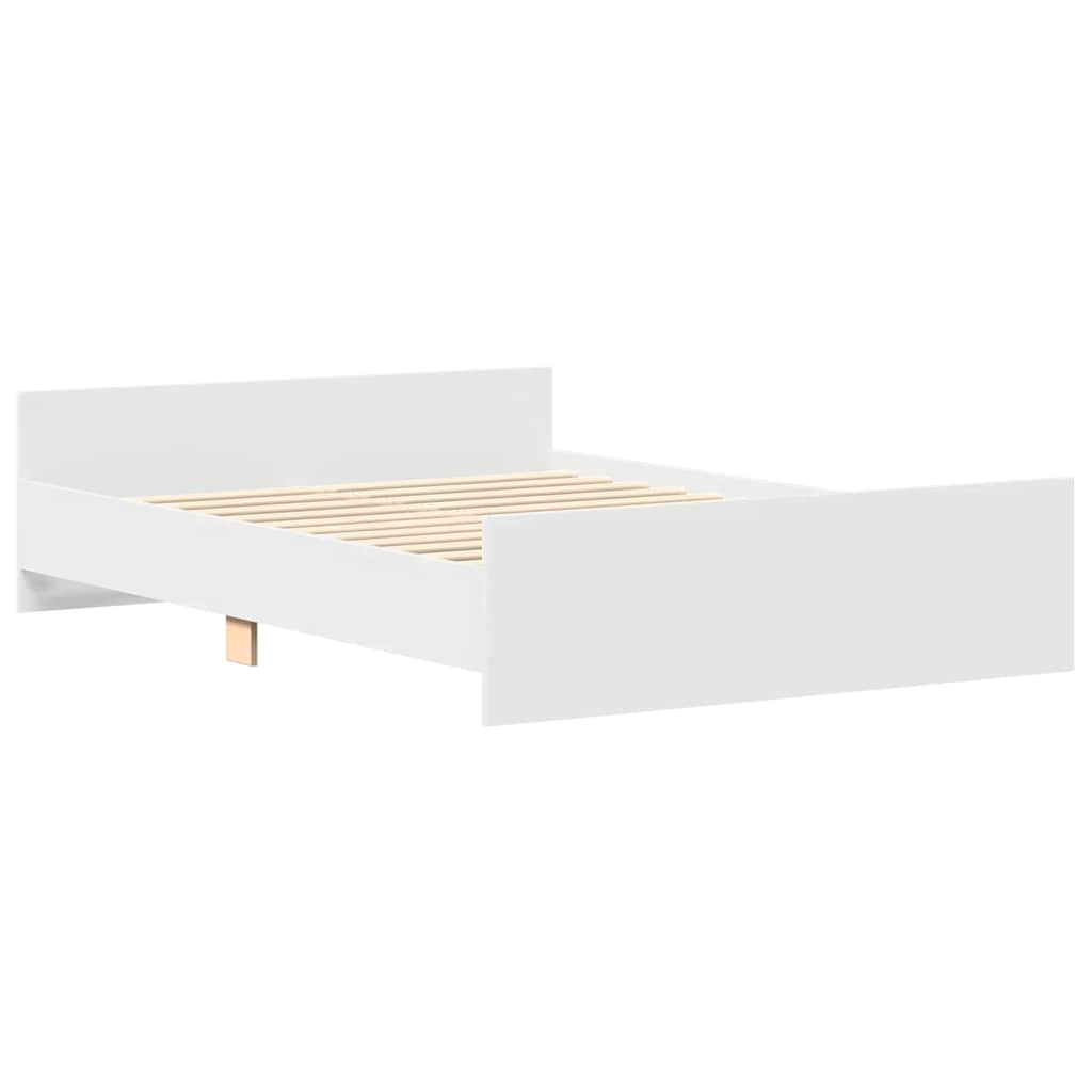 Giroletto con Testiera e Pediera Bianco 140x190 cm | homemem39