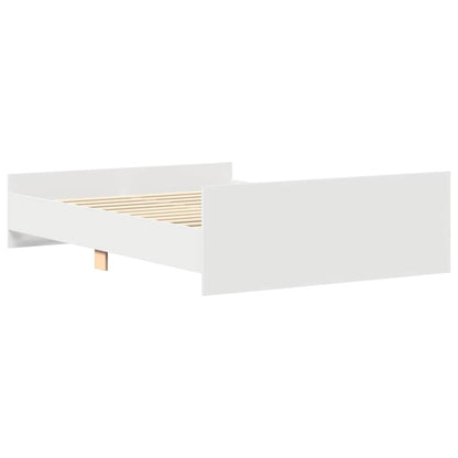 Giroletto con Testiera e Pediera Bianco 140x190 cm | homemem39