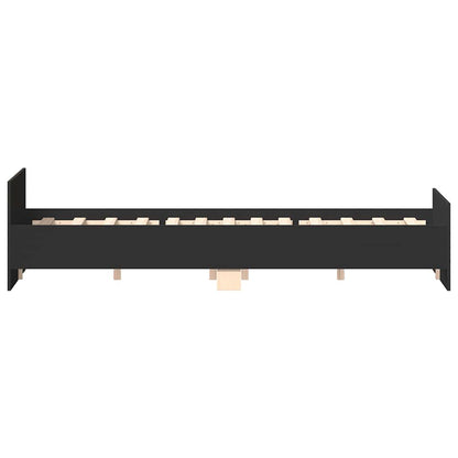 Giroletto con Testiera e Pediera Nero 140x190 cm | homemem39