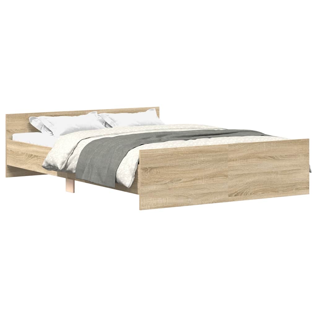 Giroletto con Testiera e Pediera Rovere Sonoma 140x190 cm | homemem39