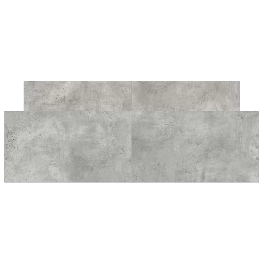 Giroletto con Testiera e Pediera Grigio Cemento 140x190 cm | homemem39