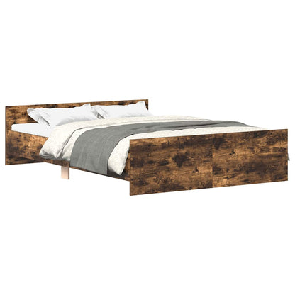 Giroletto con Testiera e Pediera Rovere Fumo 140x190 cm | homemem39