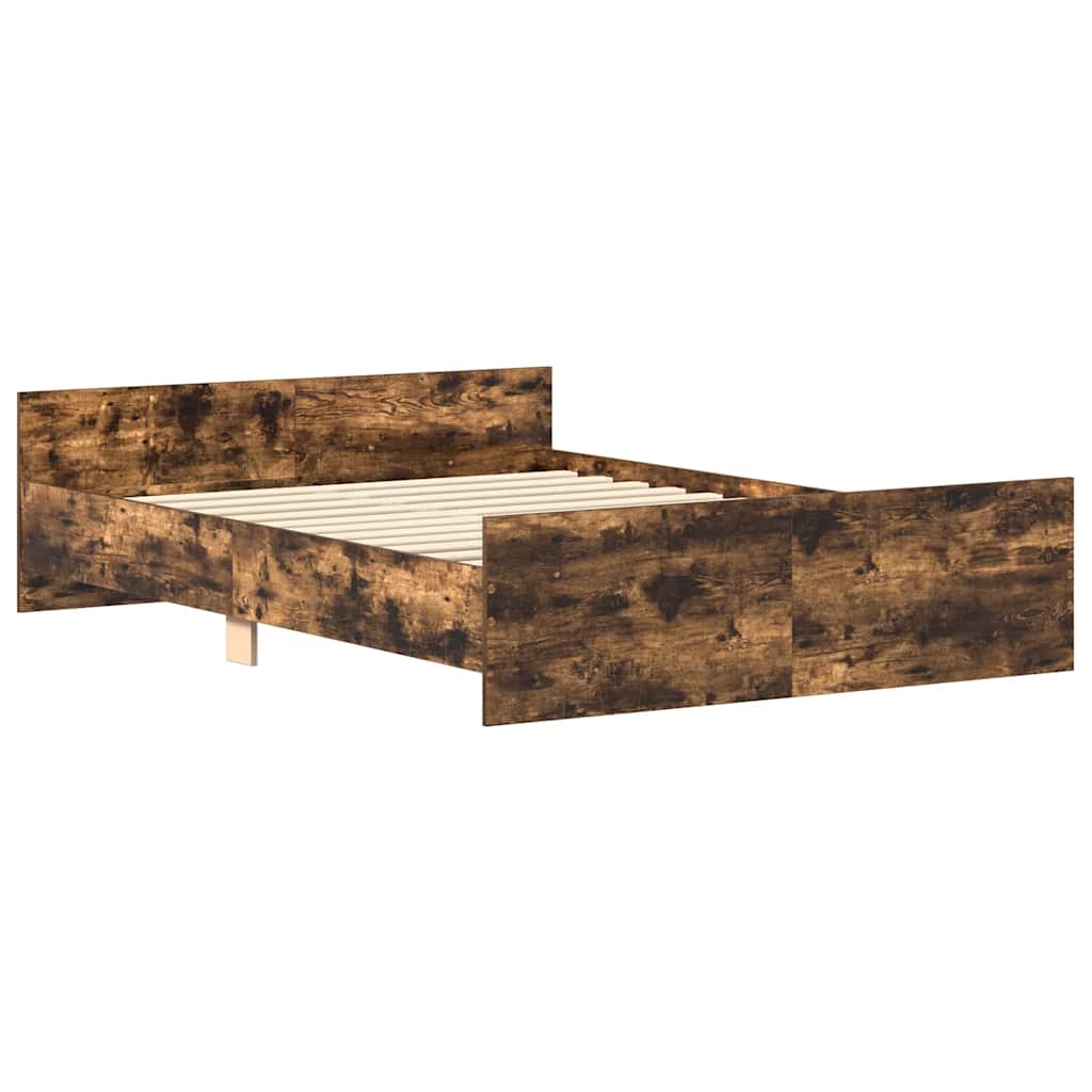 Giroletto con Testiera e Pediera Rovere Fumo 140x190 cm | homemem39