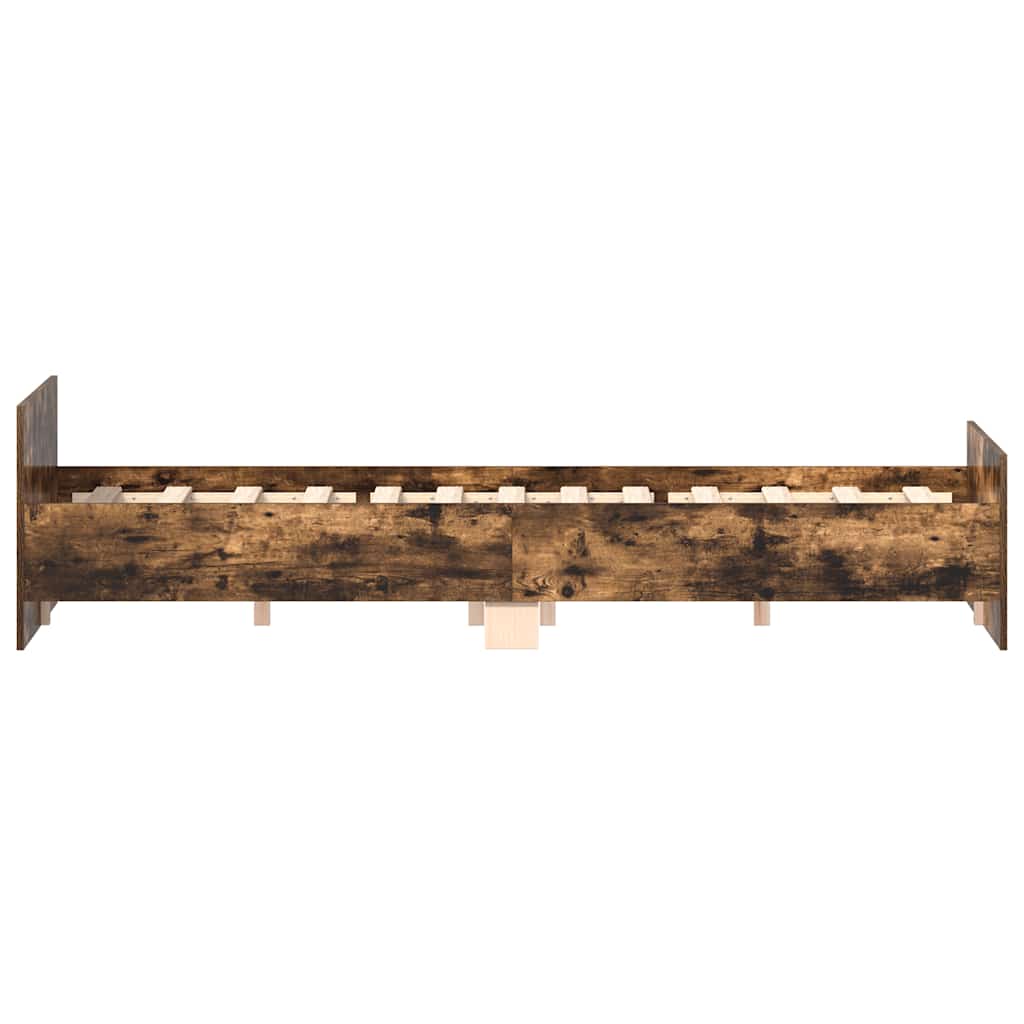 Giroletto con Testiera e Pediera Rovere Fumo 140x190 cm | homemem39