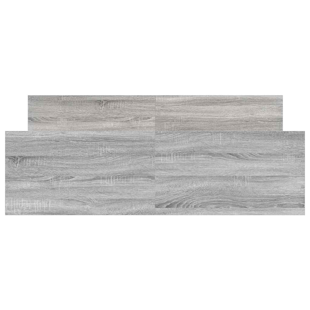 Giroletto con Testiera e Pediera Grigio Sonoma 140x190 cm | homemem39