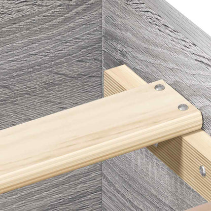 Giroletto con Testiera e Pediera Grigio Sonoma 140x190 cm | homemem39