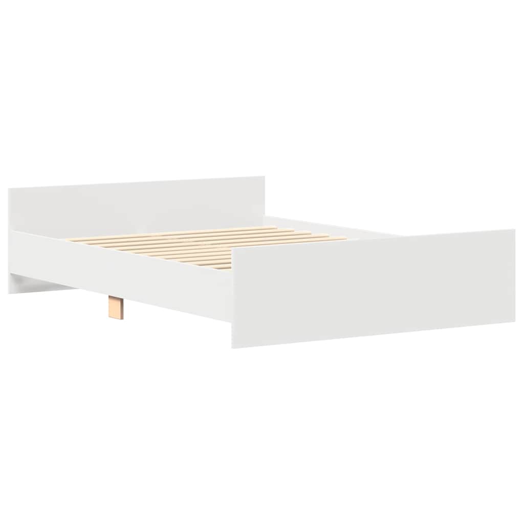 Giroletto con Testiera e Pediera Bianco 135x190 cm | homemem39