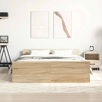Giroletto con Testiera e Pediera Rovere Sonoma 135x190 cm | homemem39
