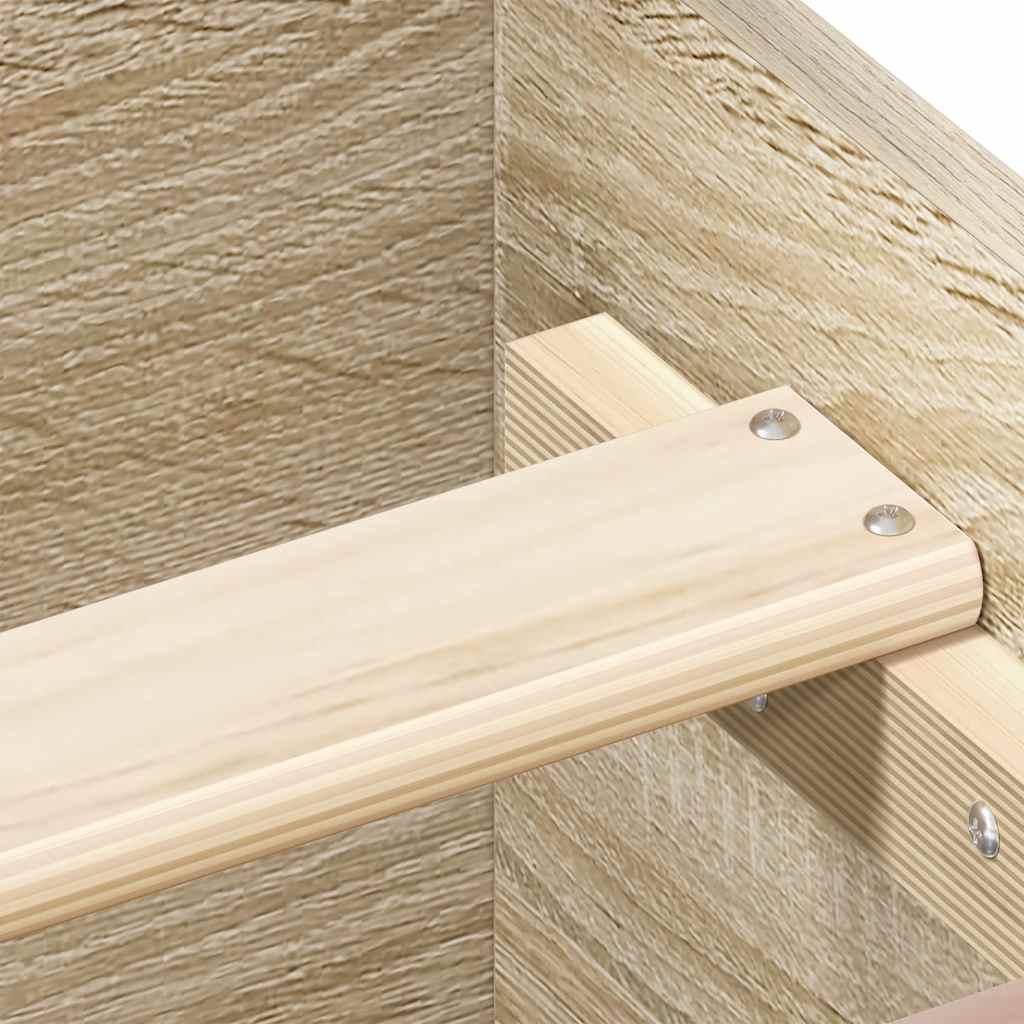 Giroletto con Testiera e Pediera Rovere Sonoma 135x190 cm - homemem39