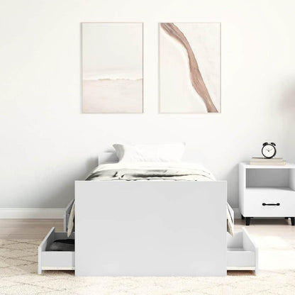 Giroletto con Testiera e Pediera Bianco 100x200 cm