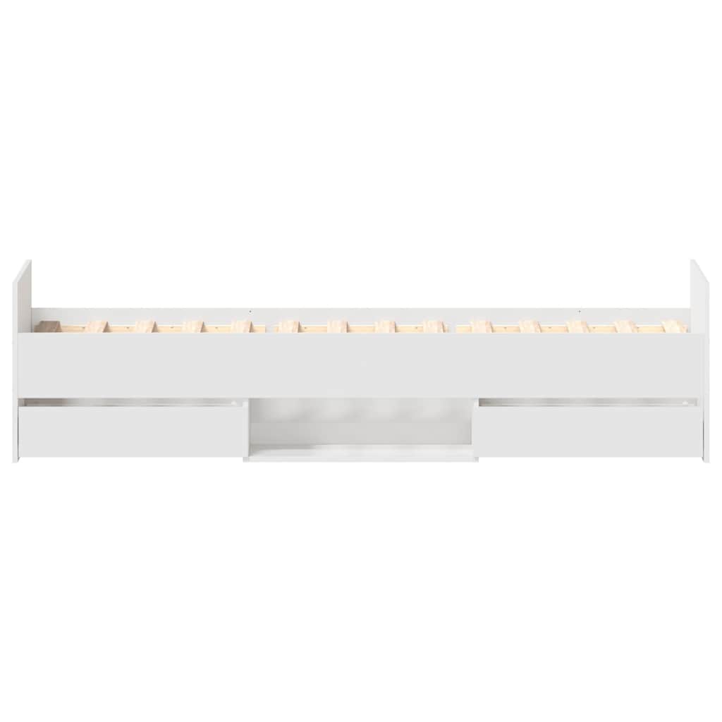 Giroletto con Testiera e Pediera Bianco 100x200 cm | homemem39