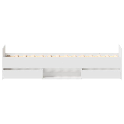 Giroletto con Testiera e Pediera Bianco 100x200 cm | homemem39