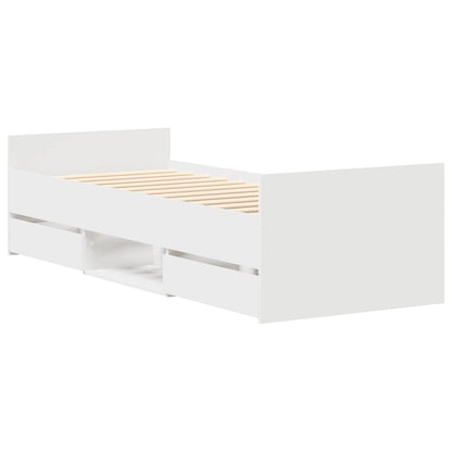 Giroletto con Testiera e Pediera Bianco 100x200 cm
