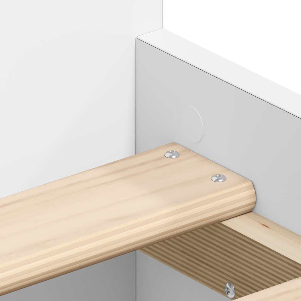 Giroletto con Testiera e Pediera Bianco 100x200 cm | homemem39