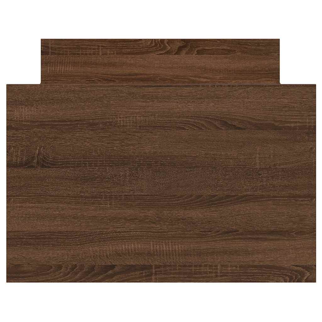 Giroletto con Testiera e Pediera Rovere Marrone 100x200 cm