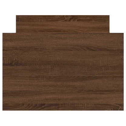 Giroletto con Testiera e Pediera Rovere Marrone 100x200 cm