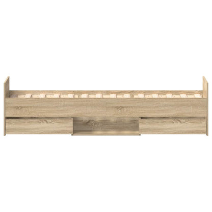 Giroletto con Testiera e Pediera Rovere Sonoma 90x200 cm | homemem39