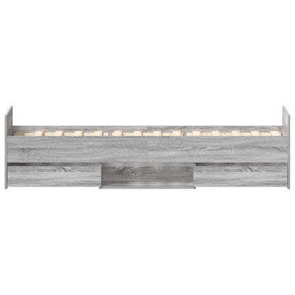 Giroletto con Testiera e Pediera Grigio Sonoma 90x200 cm | homemem39