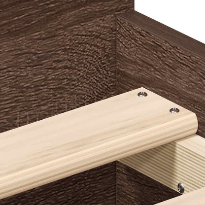 Giroletto con Testiera e Pediera Rovere Marrone 90x200 cm | homemem39