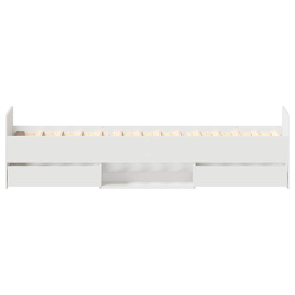 Giroletto con Testiera e Pediera Bianco 90x190 cm | homemem39