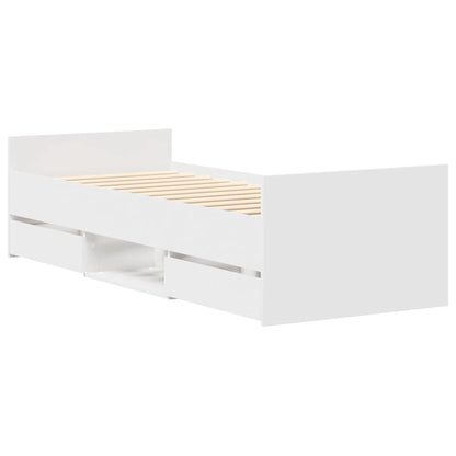 Giroletto con Testiera e Pediera Bianco 90x190 cm