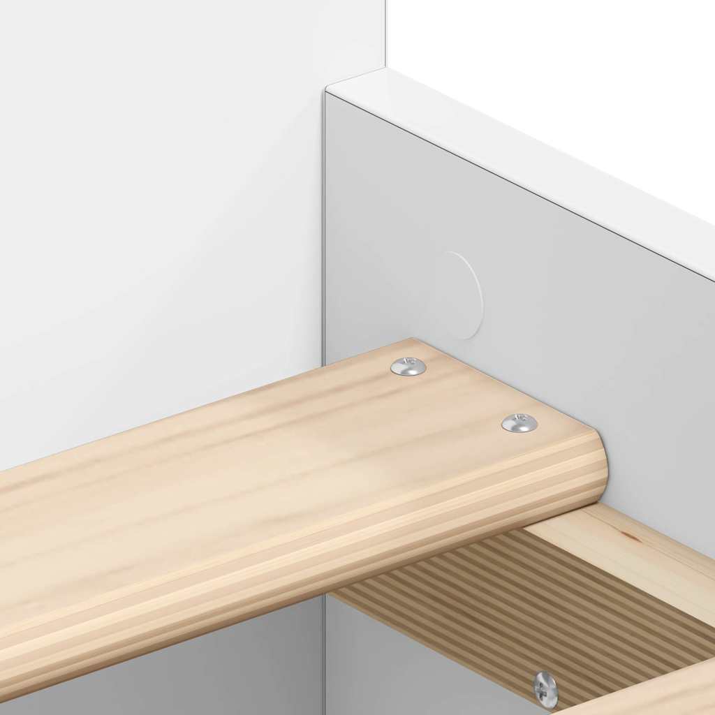Giroletto con Testiera e Pediera Bianco 90x190 cm | homemem39