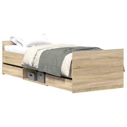 Giroletto con Testiera e Pediera Rovere Sonoma 90x190 cm | homemem39