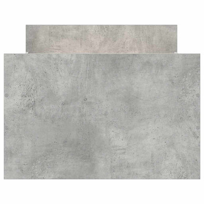 Giroletto con Testiera e Pediera Grigio Cemento 90x190 cm - homemem39