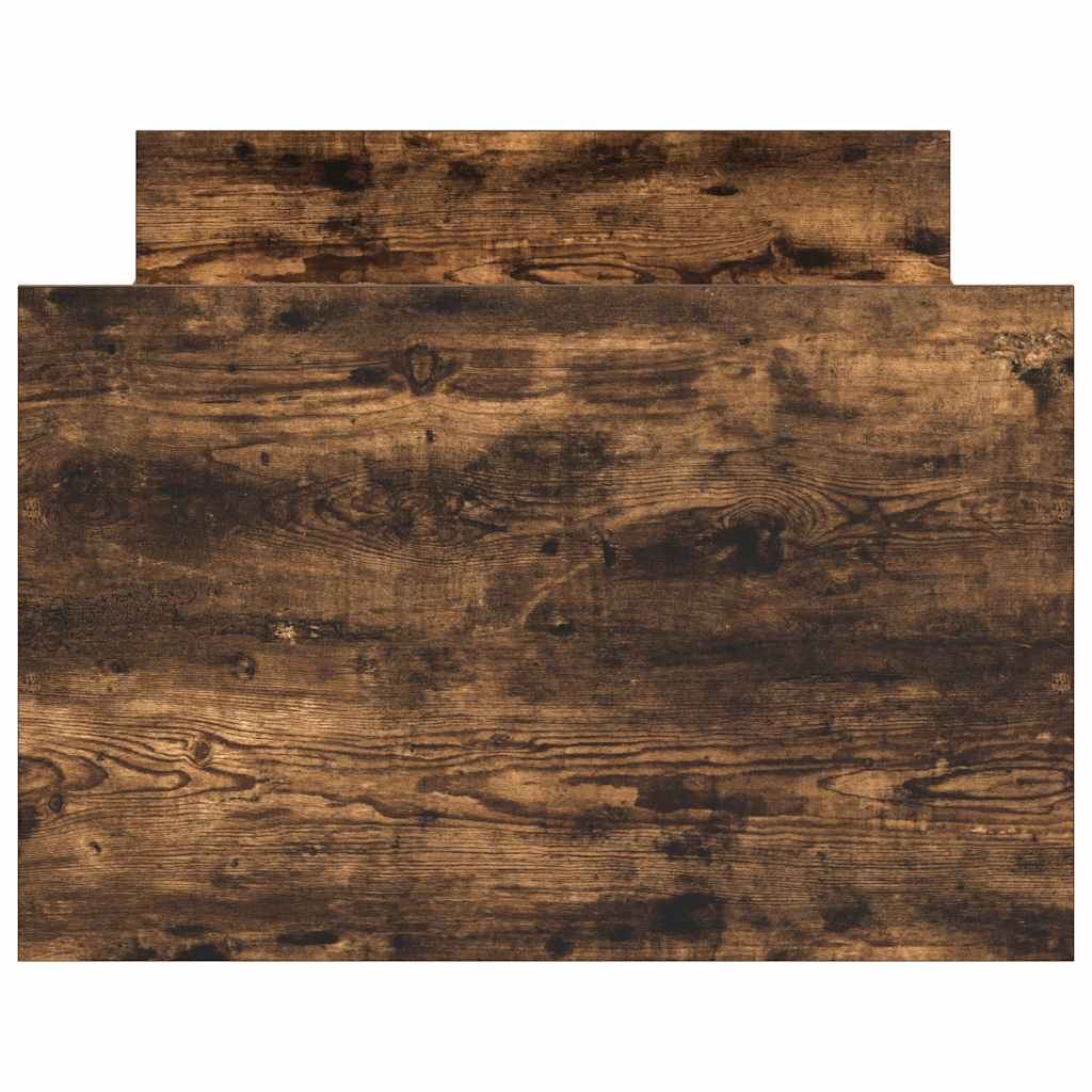 Giroletto con Testiera e Pediera Rovere Fumo 90x190 cm - homemem39