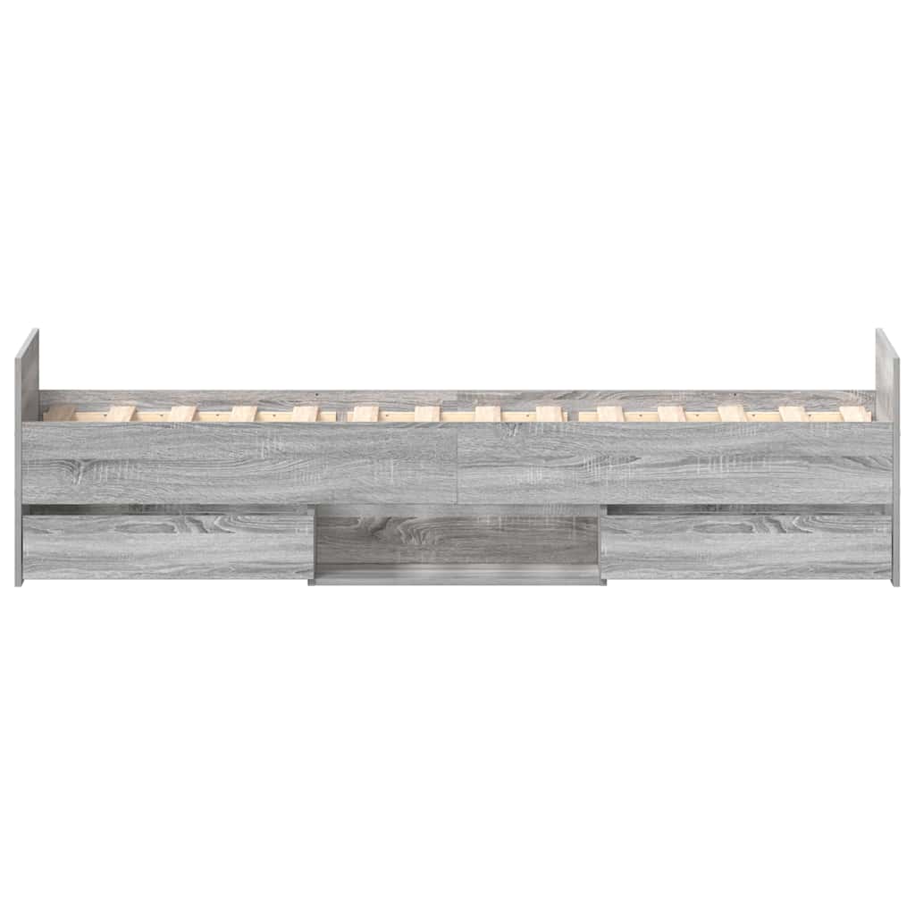 Giroletto senza Materasso Rovere Sonoma 90x190 cm - homemem39