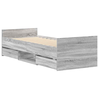 Giroletto senza Materasso Rovere Sonoma 90x190 cm - homemem39