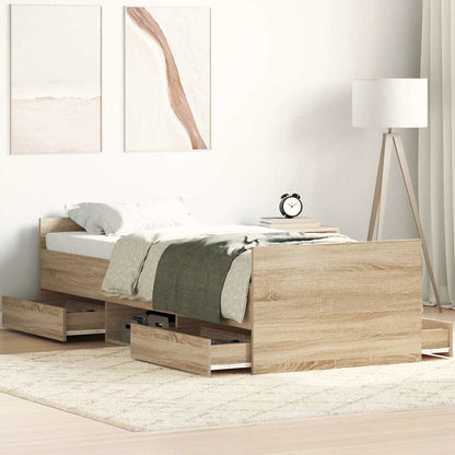 Giroletto con Testiera e Pediera Rovere Sonoma 75x190 cm | homemem39